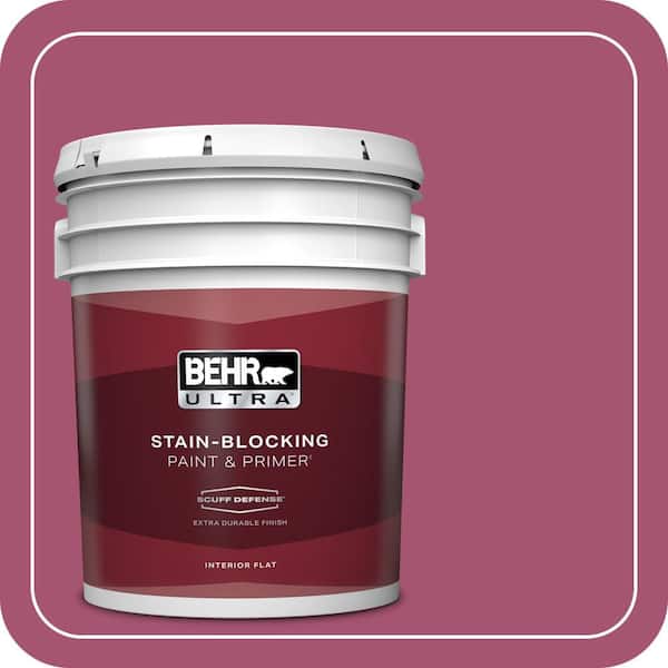 BEHR ULTRA 5 gal. #110B-6 Cran Brook Extra Durable Flat Interior Paint & Primer