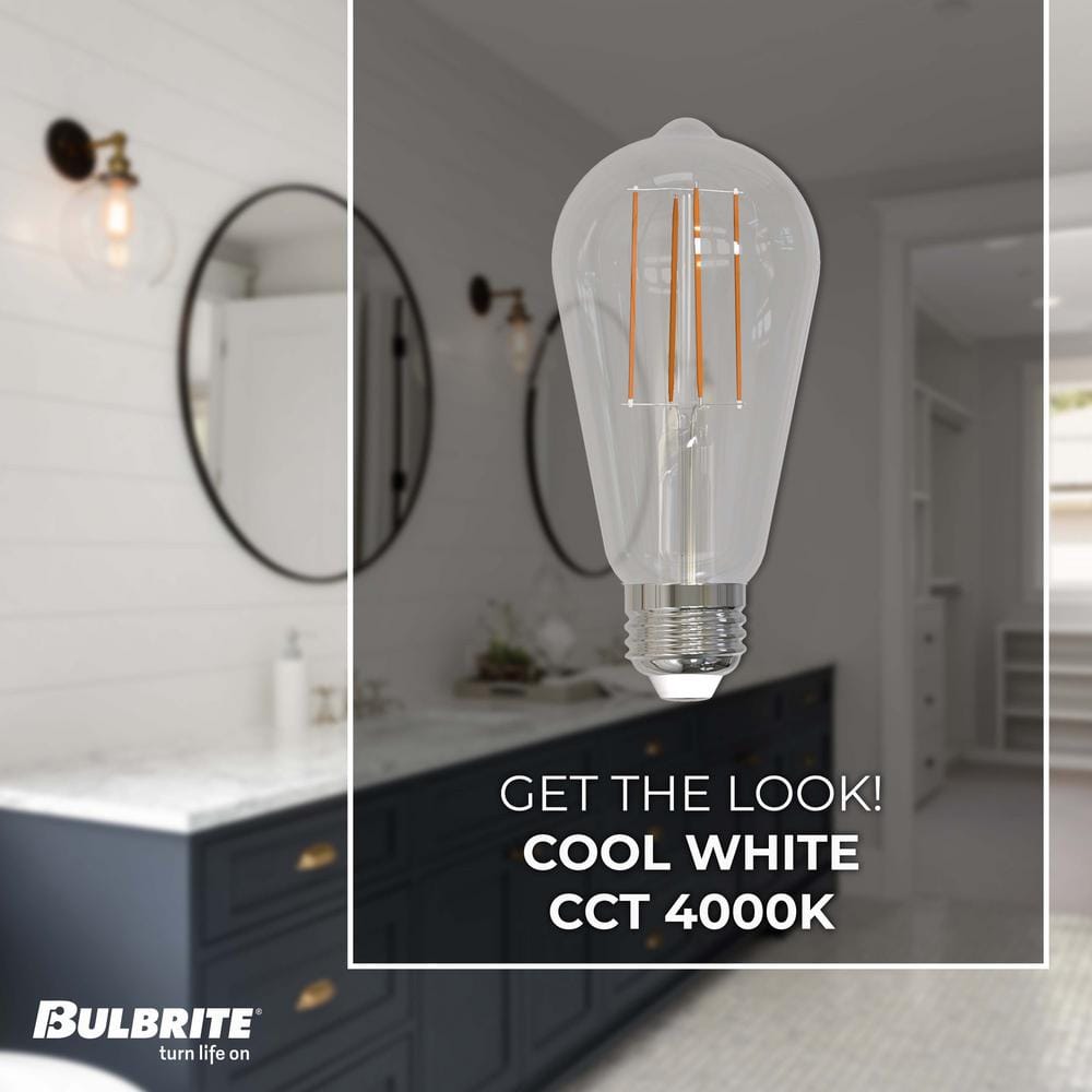 60 Watt Equivalent Clear Dimmable LED Filament Bulb