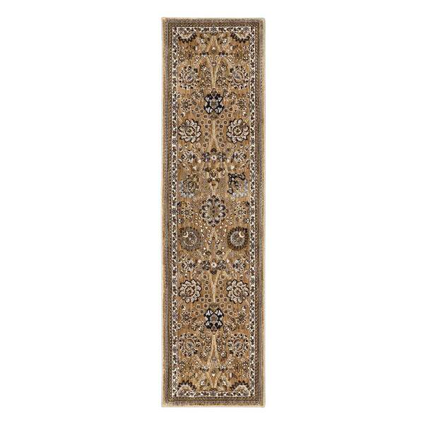 Home Decorators Collection Alexandria Gold 2 ft. 1 in. x 7 ft. 10 in. Runner