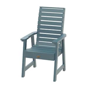 Glennville Outdoor Plastic Dining Arm Chair (Set of 1)