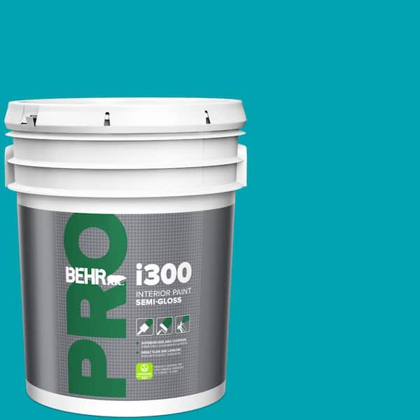 BEHR PRO 5 gal. #510B-6 Blue Jewel Semi-Gloss Interior Paint
