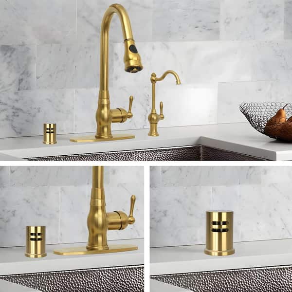 Akicon 1-7/8 in. OD x 2-15/32 in. H Solid Brass Dishwasher Air Gap