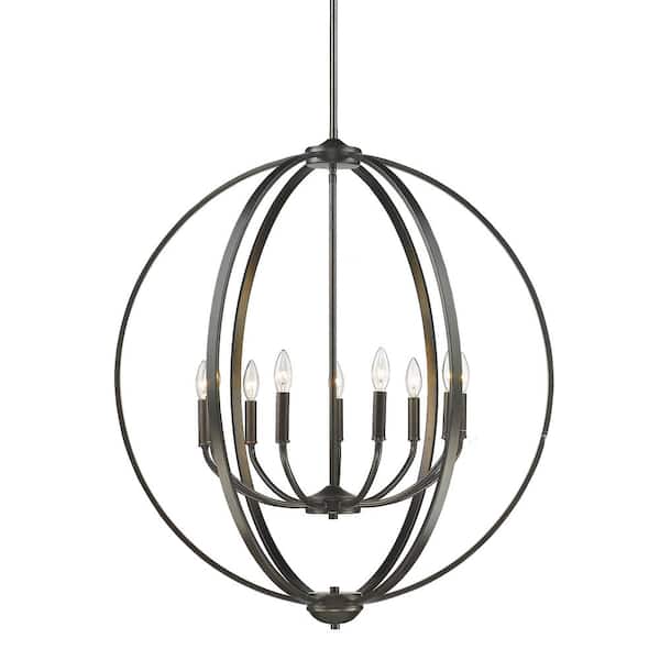 Golden Lighting Colson EB 9-Light Etruscan Bronze Chandelier