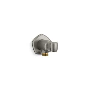 Occasion Wall-Mount Handshower Holder with Supply Elbow and Check Valve in Vibrant Brushed Nickel