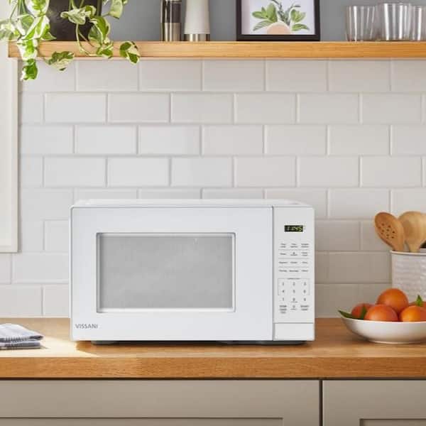 Vissani 1.1 cu. ft. 1000-Watt Countertop Microwave in White