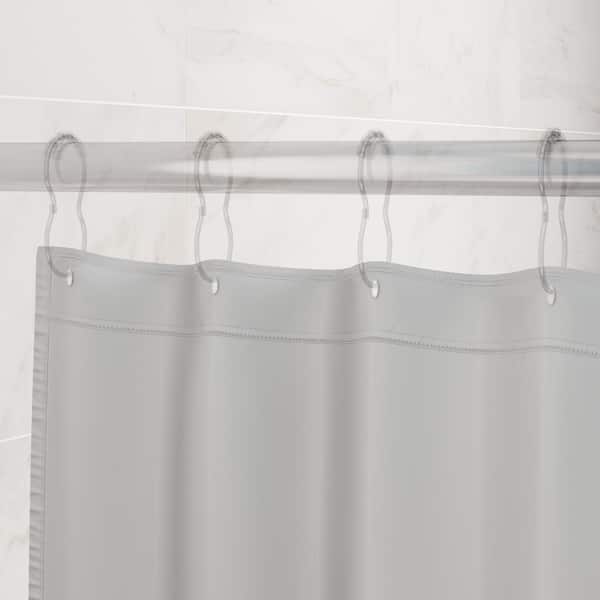 Shower Curtain Liner In White 14662, Shower Curtain Stall Liner