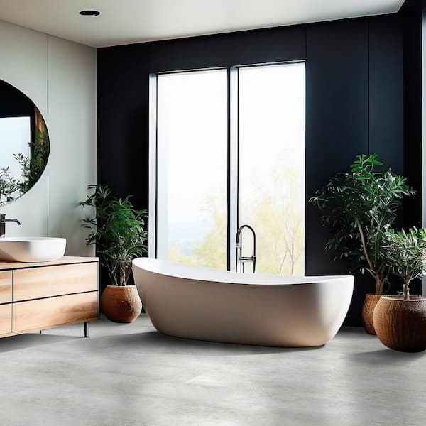 Home Decorators Collection Mountains Grey 12 MIL x 12 in. W x 24