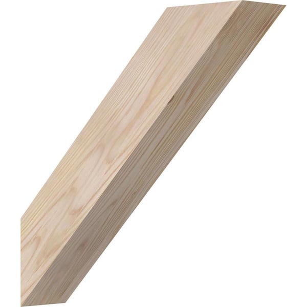Ekena Millwork 3 1/2"W x 16"D x 16"H Traditional Smooth Knee Brace, Douglas Fir