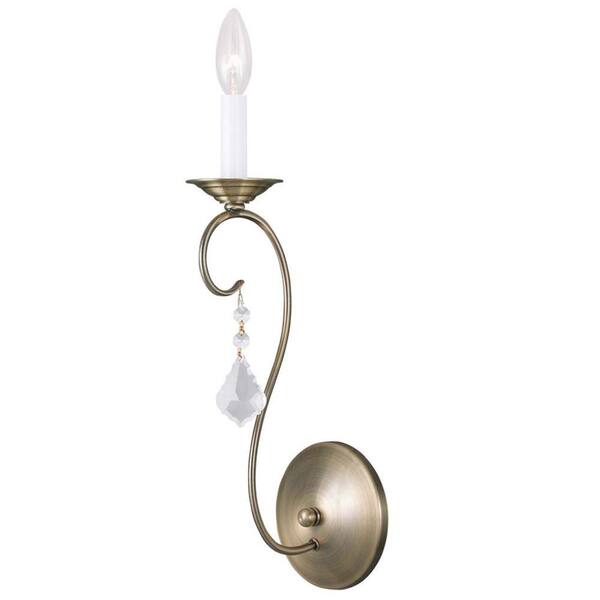 Filament Design Providence 1-Light Antique Brass Incandescent Sconce