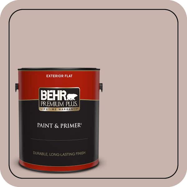 BEHR PREMIUM PLUS 1 gal. #PPF-10 Balcony Rose Flat Exterior Paint & Primer