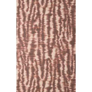 Hartmann Red Stripe Texture Non-Woven Non-Pasted Wallpaper Sample