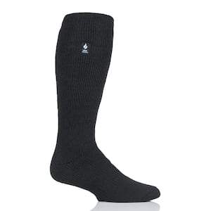Gabriel Original Solid Men's Size 7-12 Black Thermal Long Sock