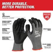 Medium Gray Nitrile Level 5 Cut Resistant Dipped Work Gloves