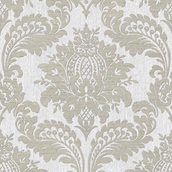 Boutique Archive Damask Grey Wallpaper