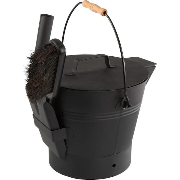 Reviews for Pure Garden Ash Bucket with Lid, Broom, and Shovel | Pg 1 ...