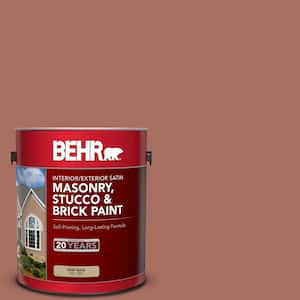 1 gal. #PFC-08 Terra Brick Satin Interior/Exterior Masonry, Stucco and Brick Paint