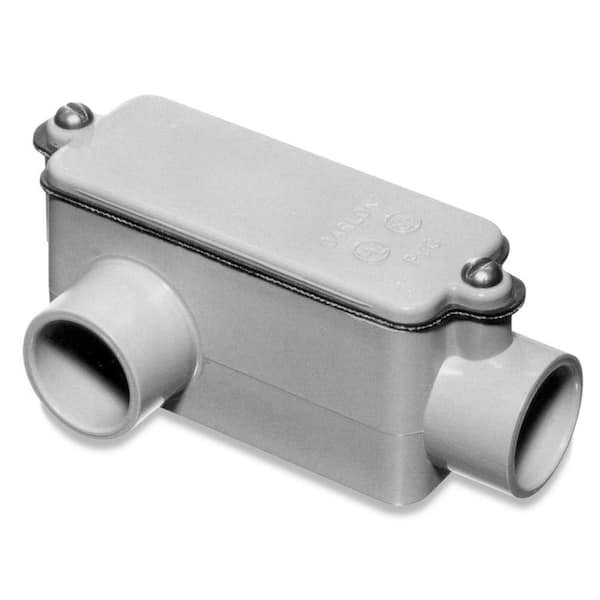 Carlon 1 in. Sch. 40 and 80 PVC Type-LR Conduit Body (E985F-4-HD)