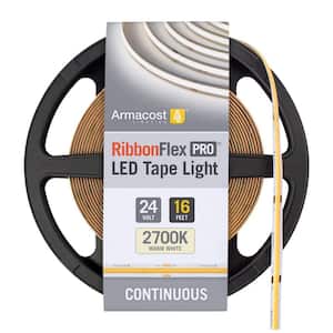 RibbonFlex Pro LED Tape Light, Warm White(2700K), COB, 16.4' (5M) 24V