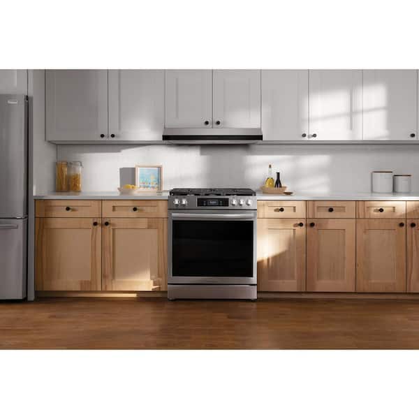 36 in. 330 CFM Convertible Undercabinet Range Hood in Stainless Steel with LED Lighting and Carbon Charcoal Filter