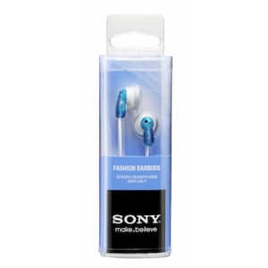 SONY Fashion Earbuds in Blue MDRE9LP/BLU - The Home Depot