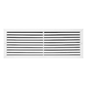 30 in. x 10 in. Aluminum Return Air Grille in White