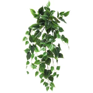 35 in. Artificial Philodendron Ivy Leaf Vine Hanging Plant Greenery Foliage Bush