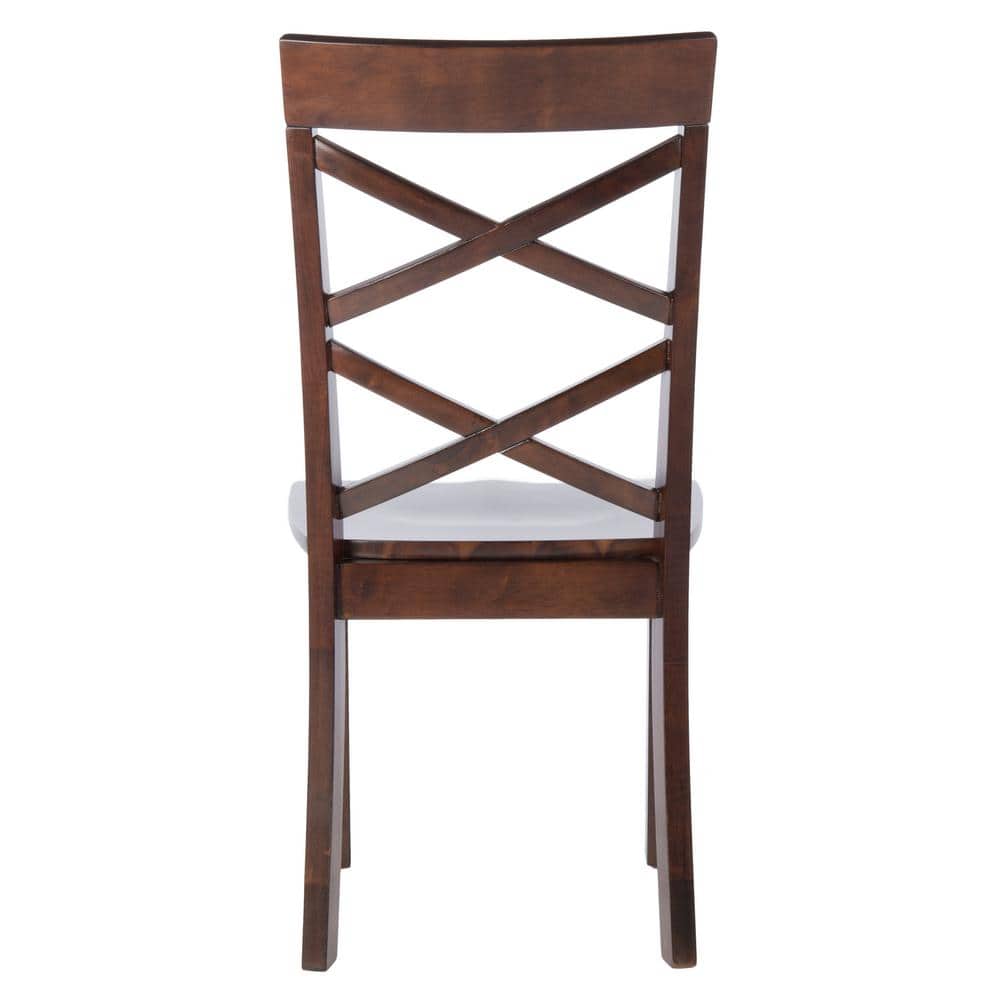 Ainslee Traditional Brown Upholstered Dining Chair Set