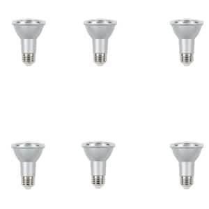 50W Equivalent Cool White PAR20 Dimmable LED Flood Light Bulb (6 Pack)