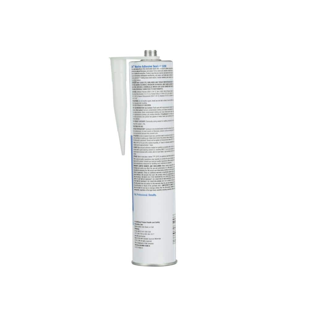3M White Marine Adhesive Sealant 5200, 10 oz Paste
