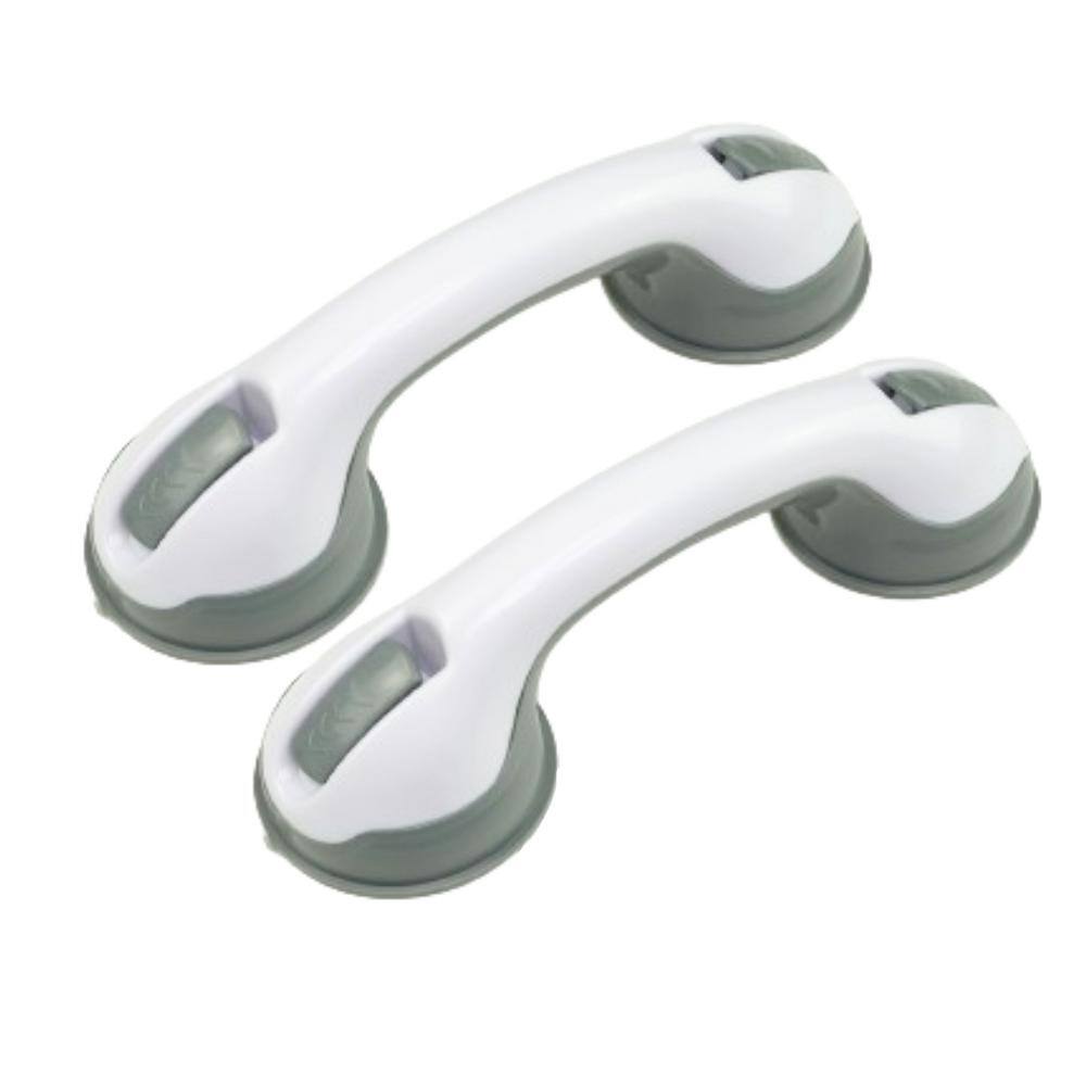 thumbnail image 2 of ADDOT 12-Inch Suction Cup Grab Bars For Shower & Bath - 2-Pack, Black, 300lb Capacity 2 of 6