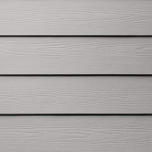 James Hardie Hardie Plank HZ5 6.25 in. x 144 in. Statement Collection Pearl Gray Cedarmill Fiber Cement Lap Siding