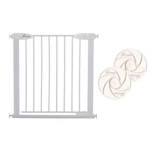29 in. Tall Metal Boston 29.5 in. to 32 in. W Pressure Mounted Auto-Close Baby Gate