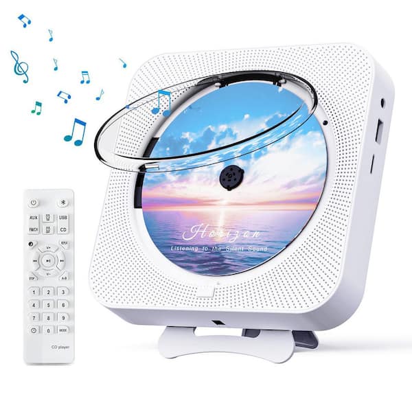 Portable Home CD Music Player with Remote Control, Timer, Built-in Speakers and LED Display