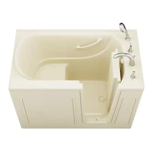 Builders Choice 53 in. x 30 in. Right Drain Quick Fill Walk-in Soaking Bathtub in Biscuit