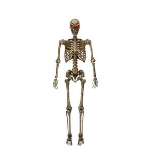 5 ft. Poseable Pitted Skeleton with LED Eyes