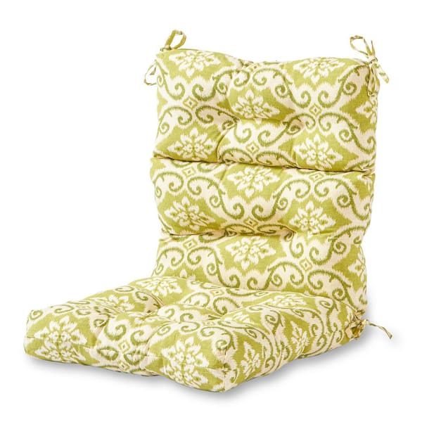 Greendale Home Fashions Shoreham Ikat Outdoor High Back Dining Chair Cushion