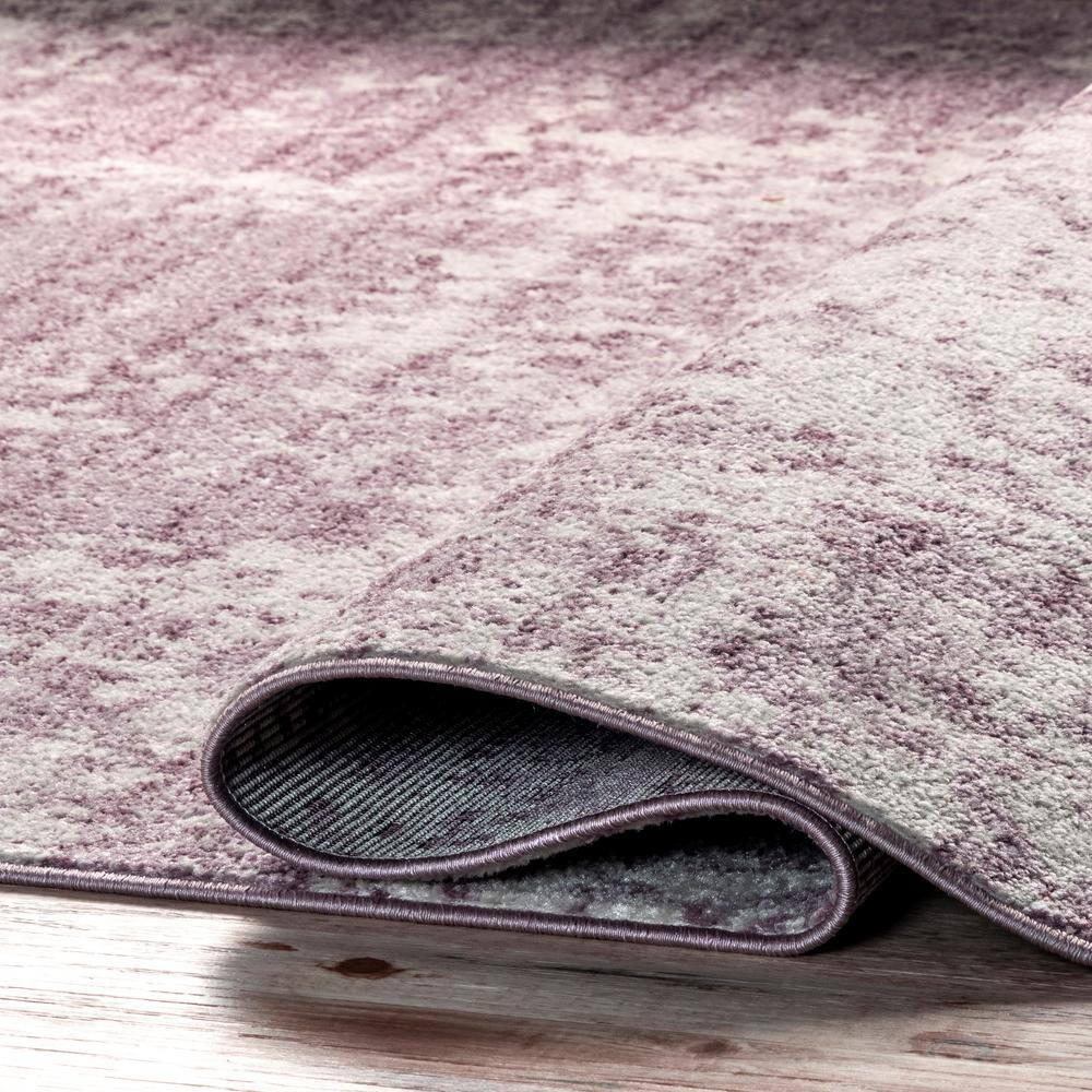 Deedra Pink and Ivory Abstract 9' x 12' Synthetic Area Rug