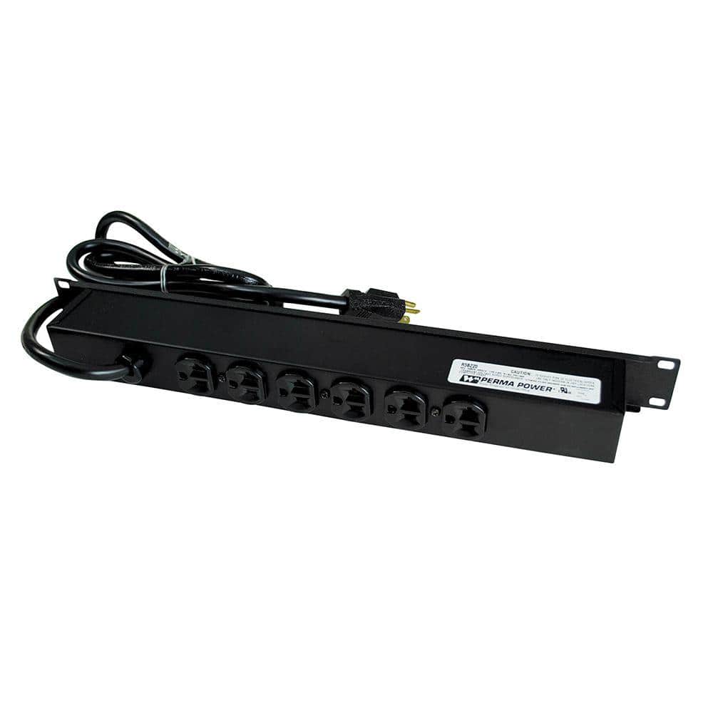Wiremold Perma Power 6-Outlet 20 Amp Rackmount Computer Grade Surge Power Strip with Lighted On/Off Switch & 15 ft. Cord price history on PriceWatchPro