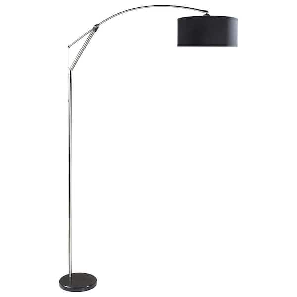 EKIEUDL 81 in. Black Architect Standing Floor Lamp with Adjustable Arm for Living Room
