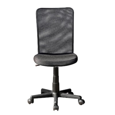 16.5 in. Width Small Black Fabric Task Chair with Adjustable Height