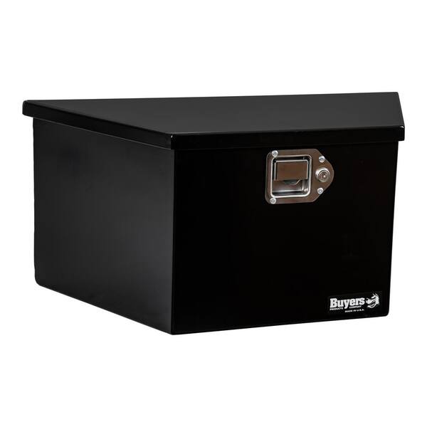Buyers Products Company 12 in. x 13.25 in. x 26 in. Gloss Black Steel Trailer Tongue Truck Tool Box