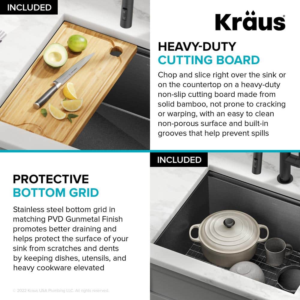 Kore 23" Black Stainless Steel Drop-In Single Bowl Kitchen Sink