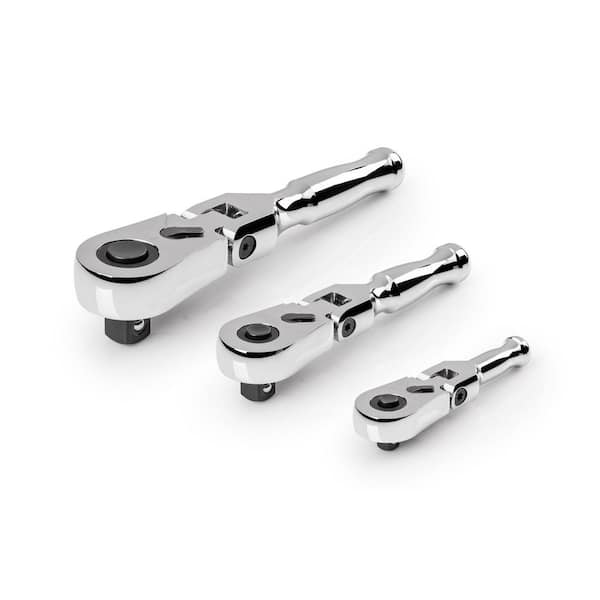 TEKTON 1/4, 3/8, 1/2 in. Drive (3, 4-1/2, 6 in.) Flex Head Quick