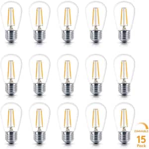 onkruid paddestoel hoffelijkheid Brightech 2-Watt S14 Dimmable Energy-Saving E26 Base Vintage Edison LED  Light Bulbs Warm White 2500K (15-Pack) U9-W9MY-ZGYS - The Home Depot