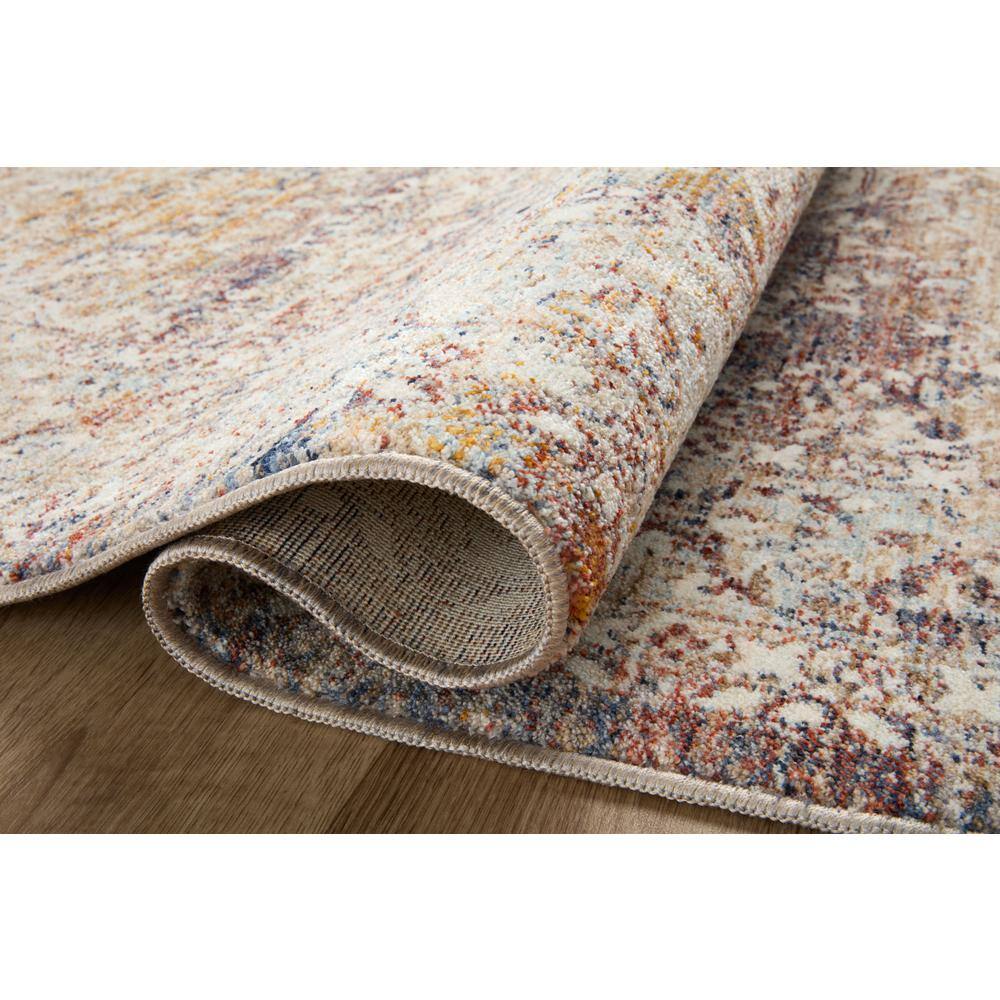 Sorrento Ivory Rectangular Synthetic Vintage Area Rug