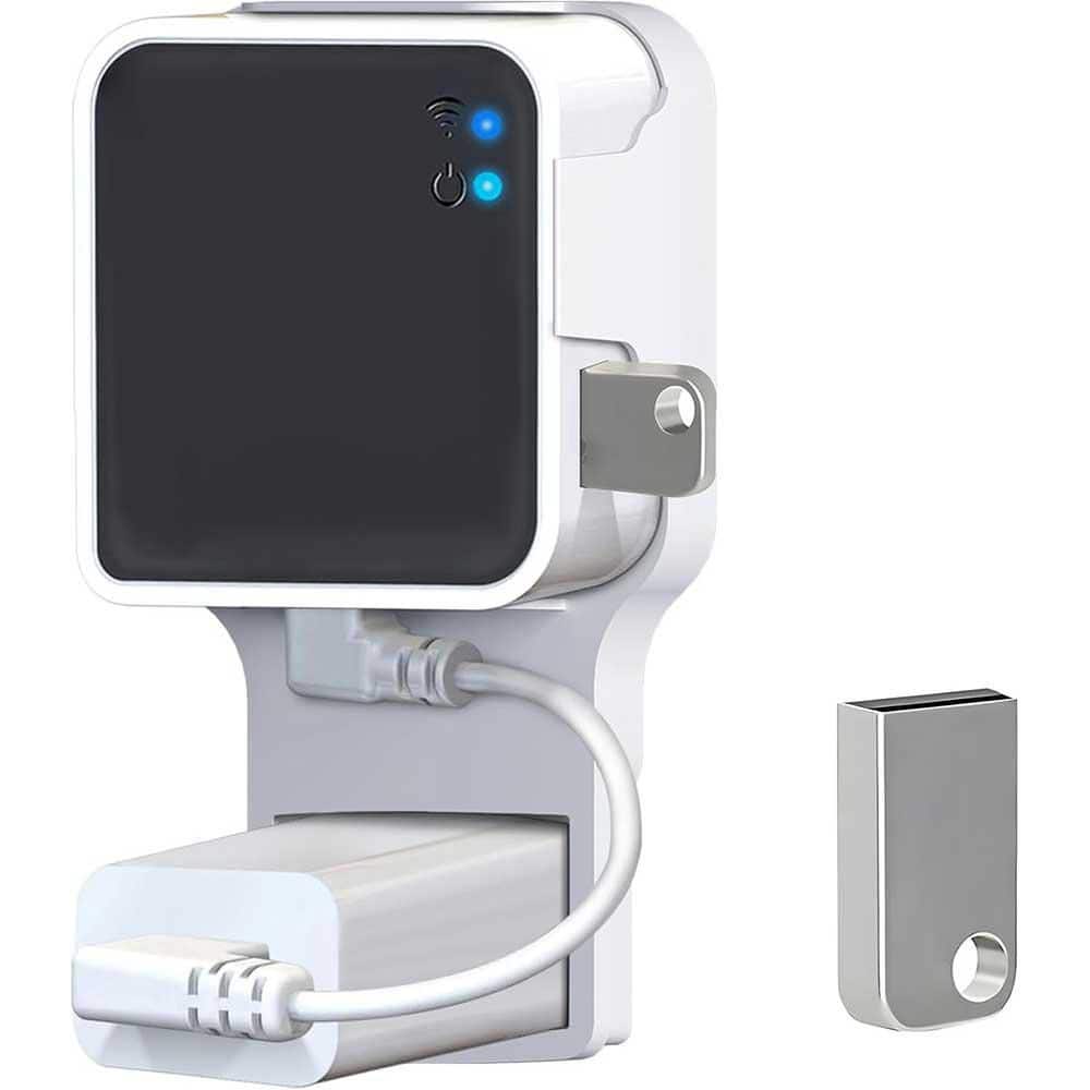 256 GB USB Flash Drive and Wall Mount with Short Cable – Declutter, Save 