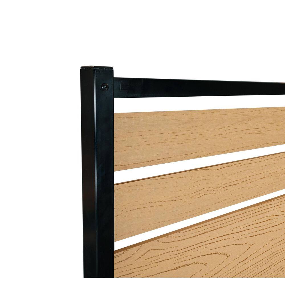 Vienna Cedar Brown WoodTek Vinyl Privacy Screen Panels