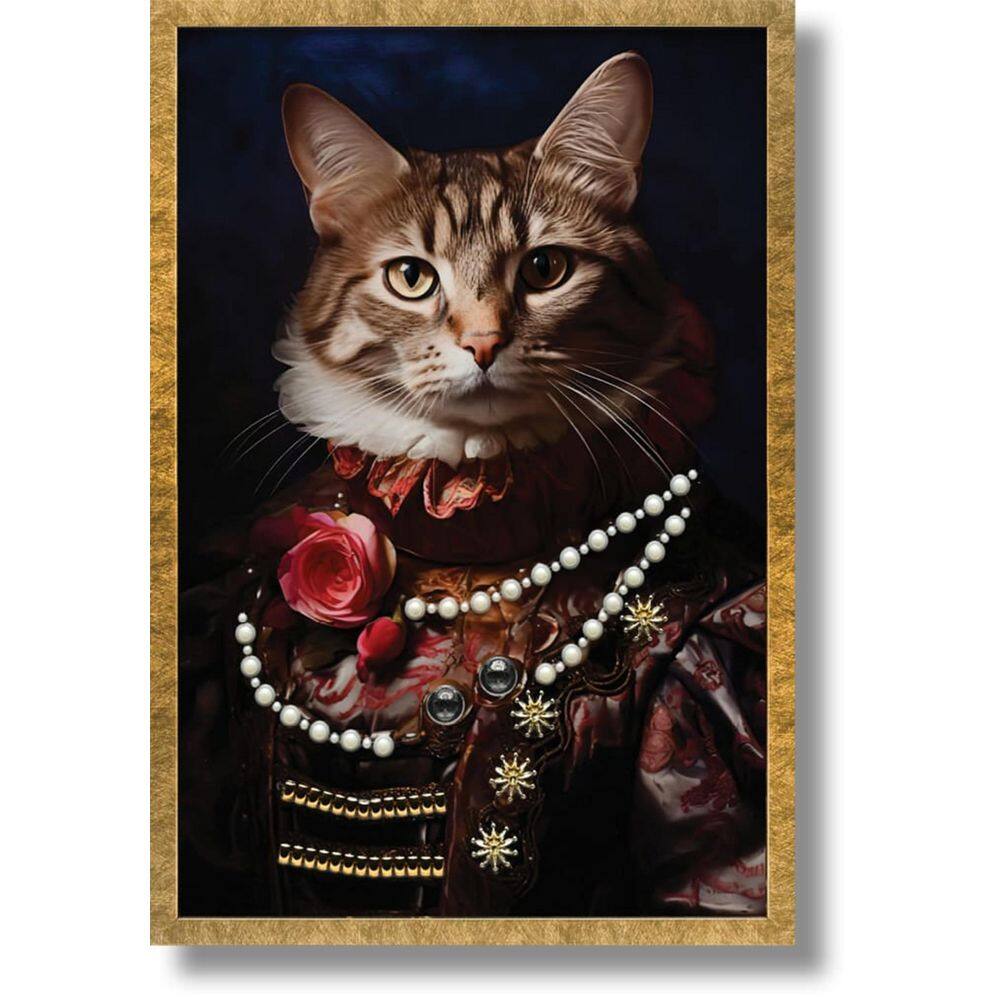 1-Piece Framed Graphic Print Animal Art Print 24.8 in. x 16.9 in. price history on PriceWatchPro