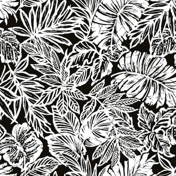 RoomMates Batik Tropical Leaf Peel and Stick Wallpaper (Covers 28.18 sq. ft.)