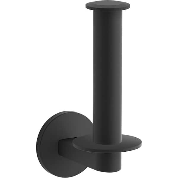 Components Wall Mounted Toilet Paper Holder in Matte Black